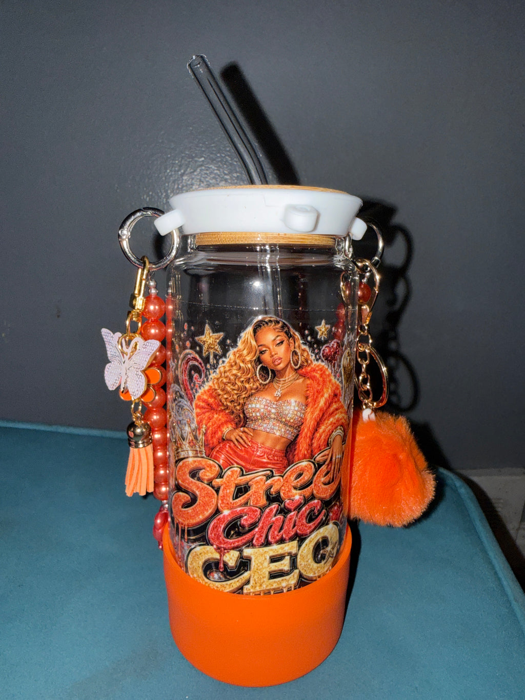 Custom Hustle Glass Cup Tumbler