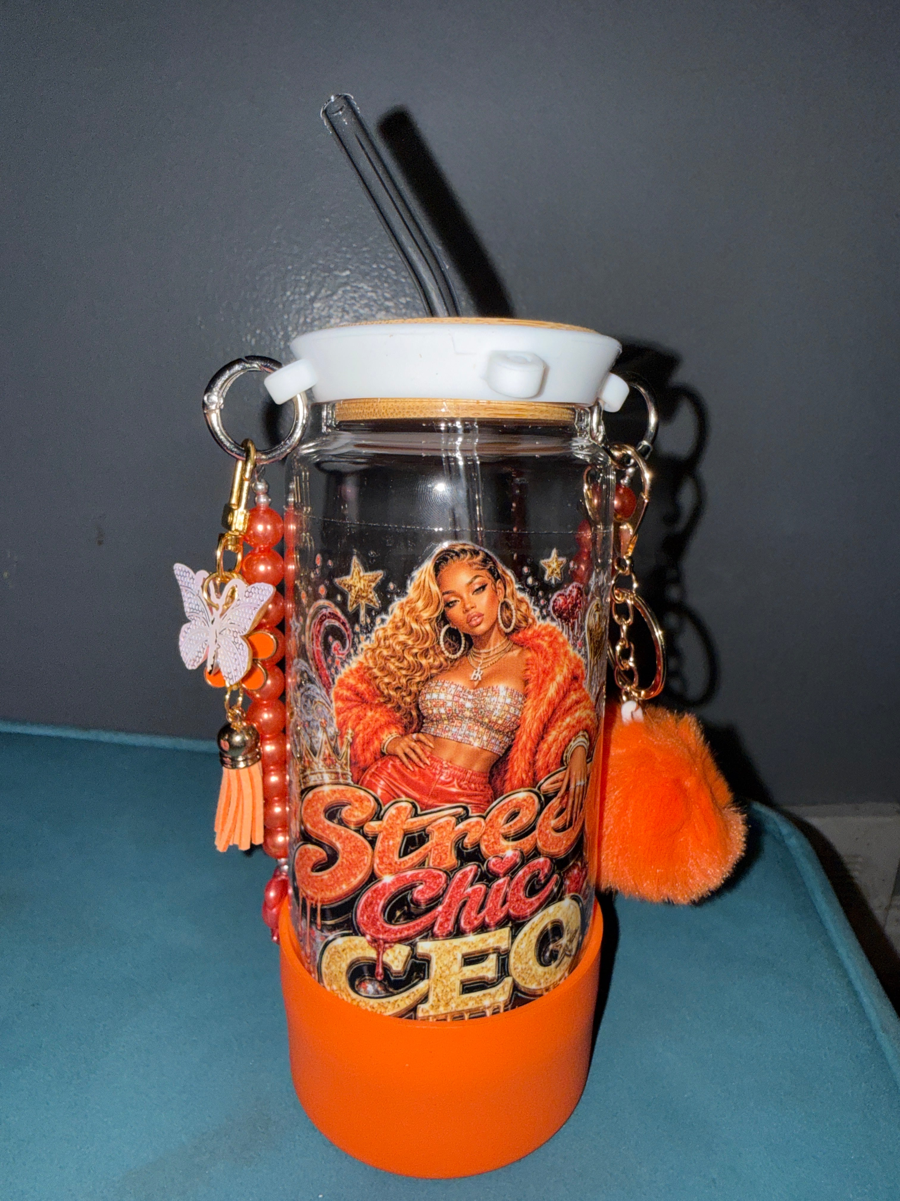 Custom Hustle Glass Cup Tumbler