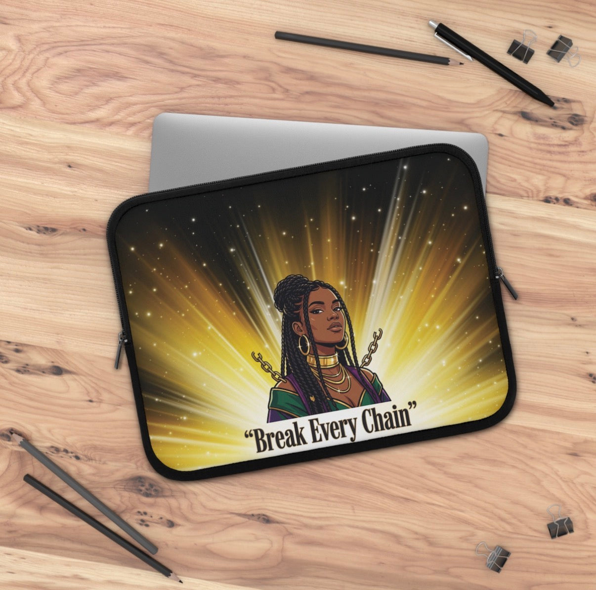 Break Every Chain Laptop Sleeve