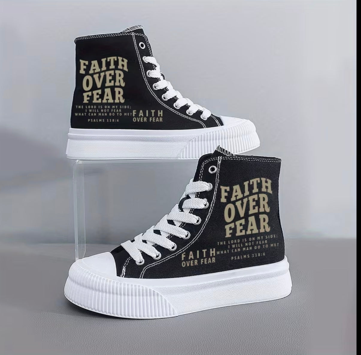 Faith Over Fear High Tops