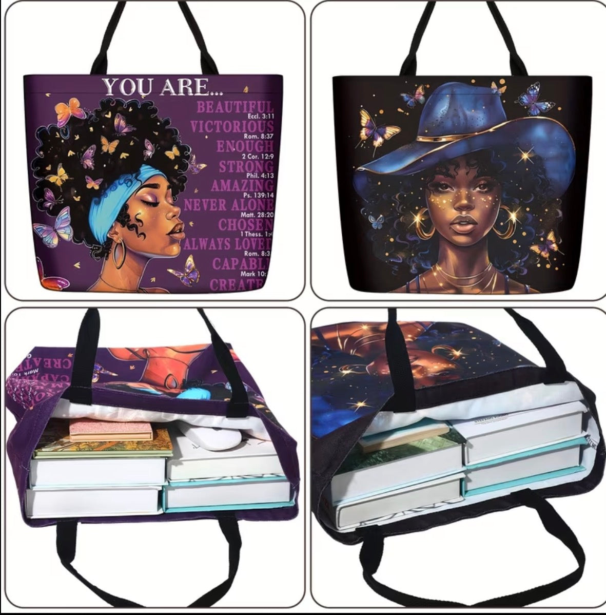 Chosen One Satchel Tote Bag 4pc set