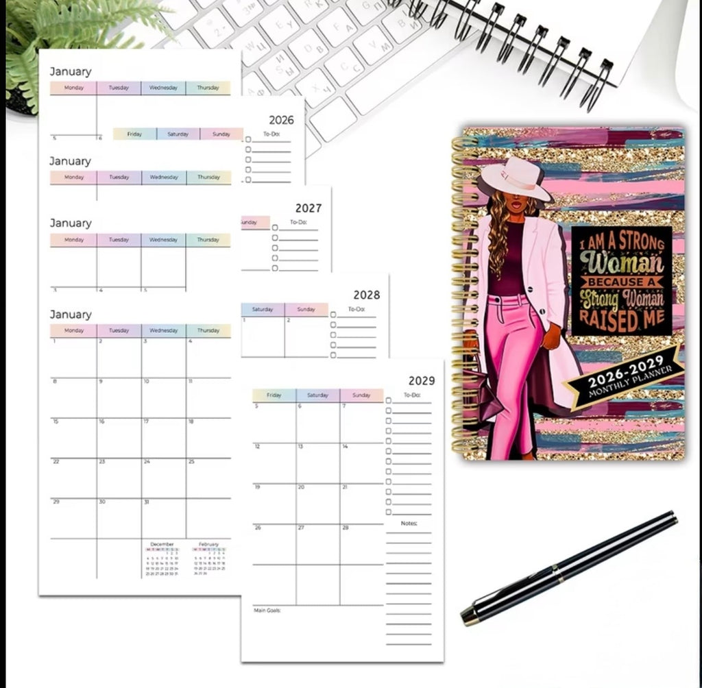 Strong Women Raised Monthly Planner
