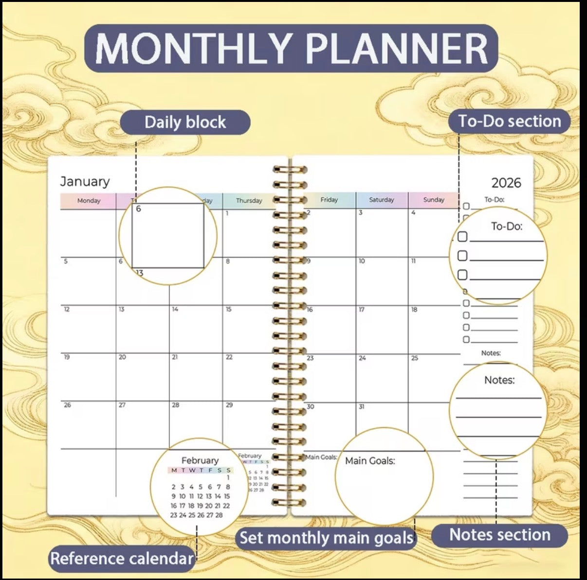 Strong Women Raised Monthly Planner