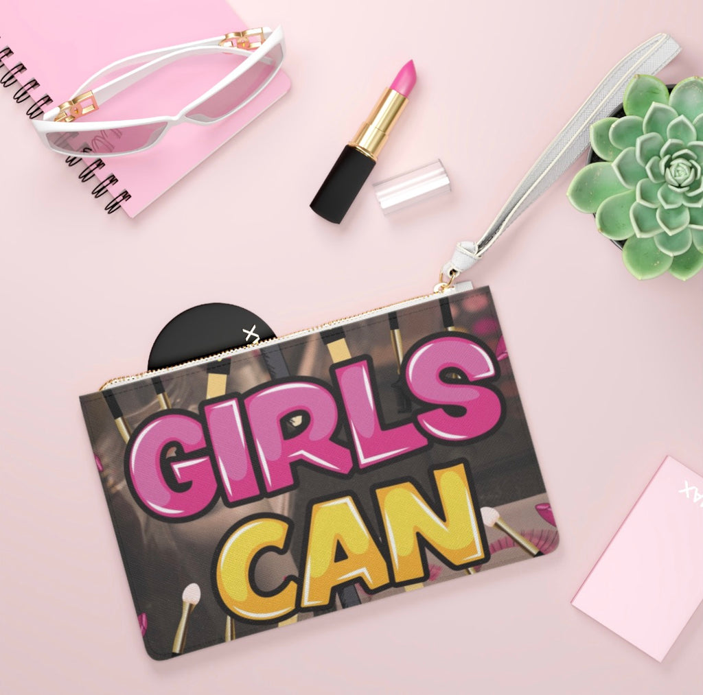 Girls Can Clutch Bag
