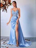 Floral Shimmer Formal Gown