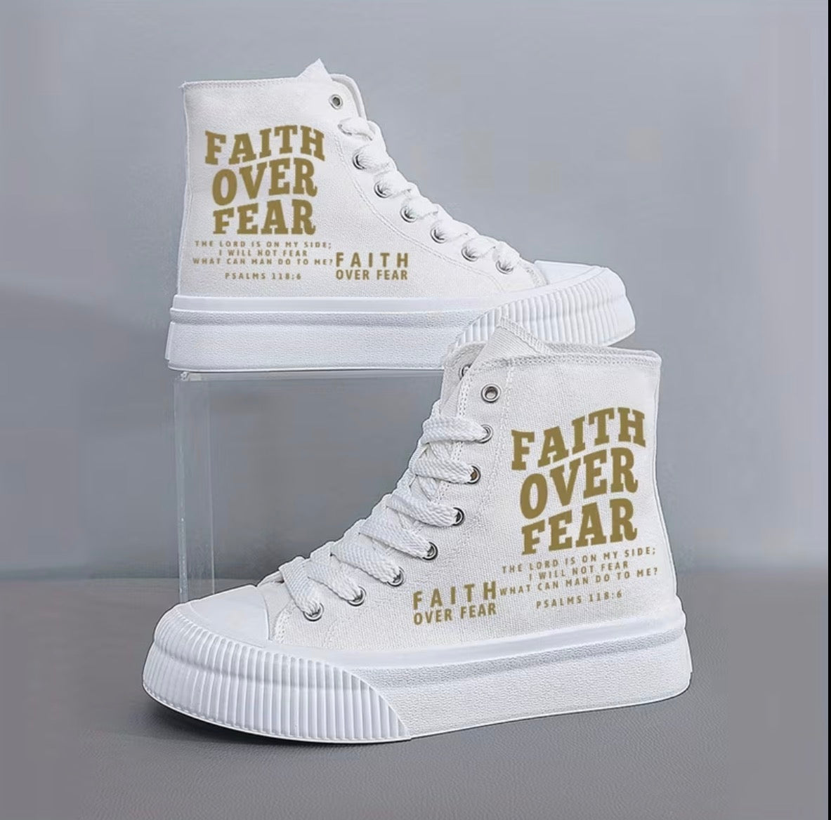 Faith Over Fear High Tops