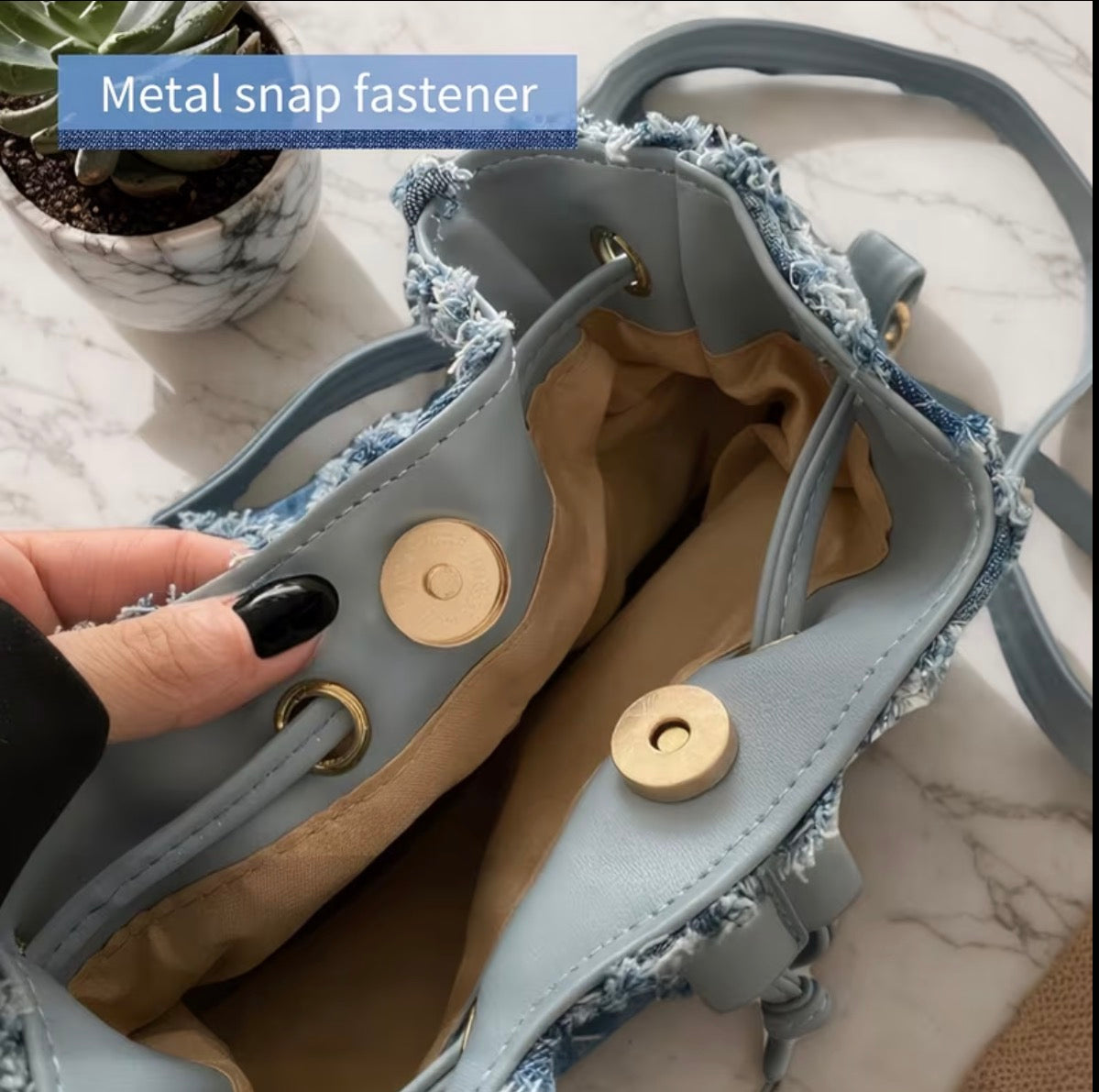 Crossbody Denim Bag
