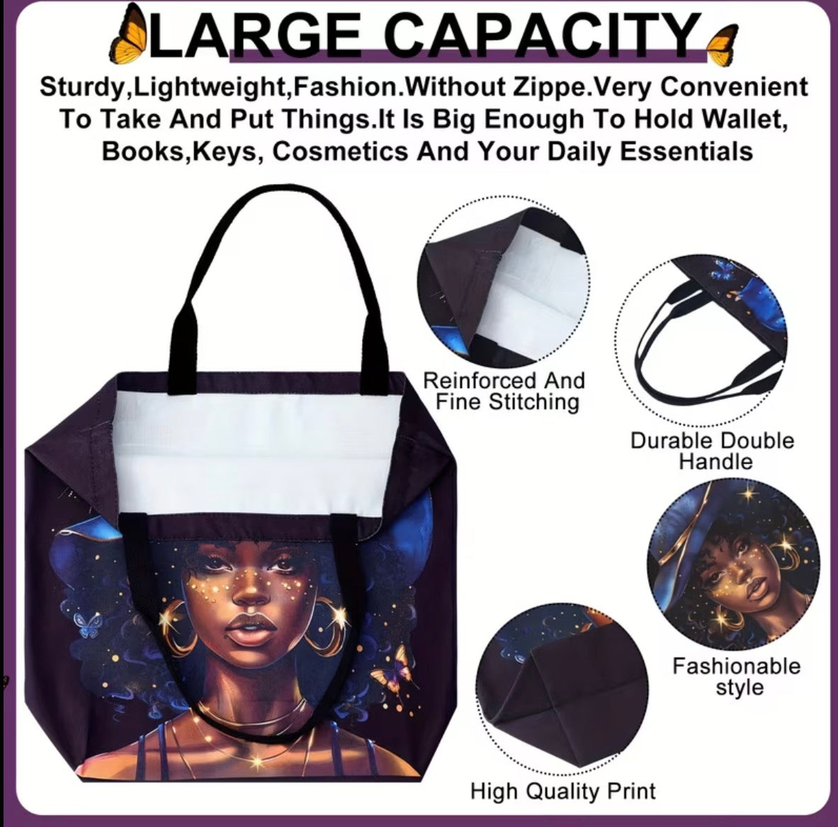 Chosen One Satchel Tote Bag 4pc set