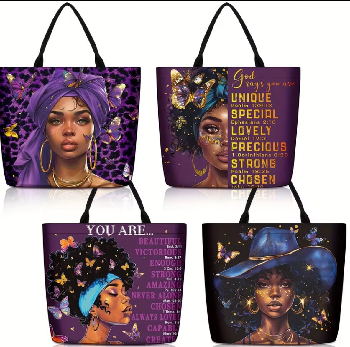 Chosen One Satchel Tote Bag 4pc set