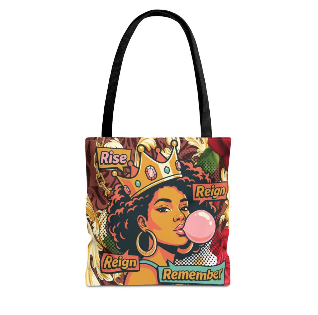 Rise, Reign, Remember Tote Bag