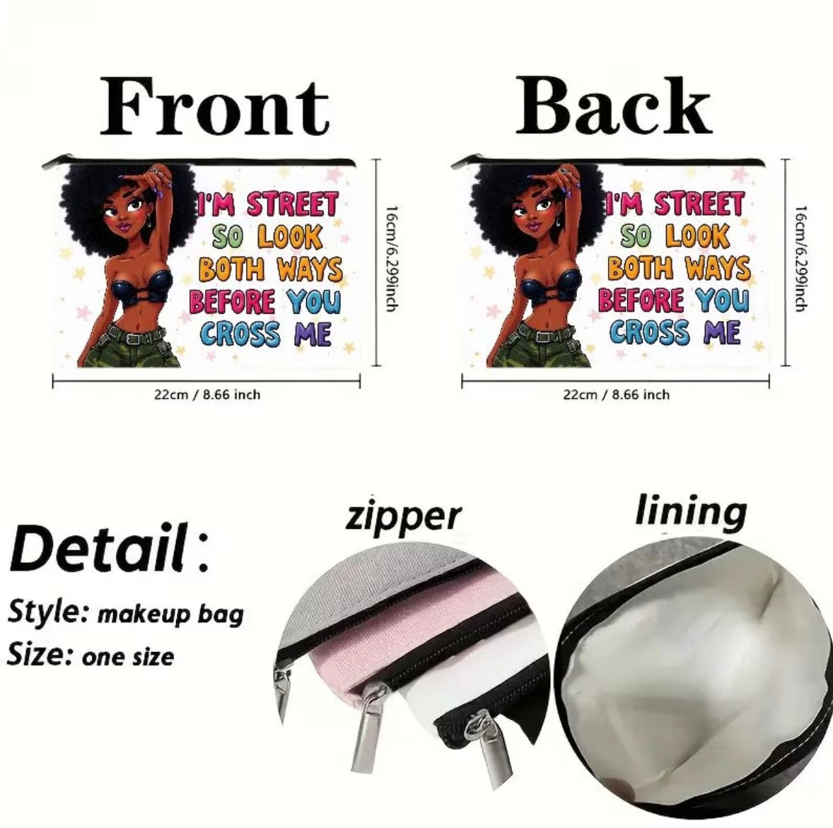 Street Style Makeup Bag