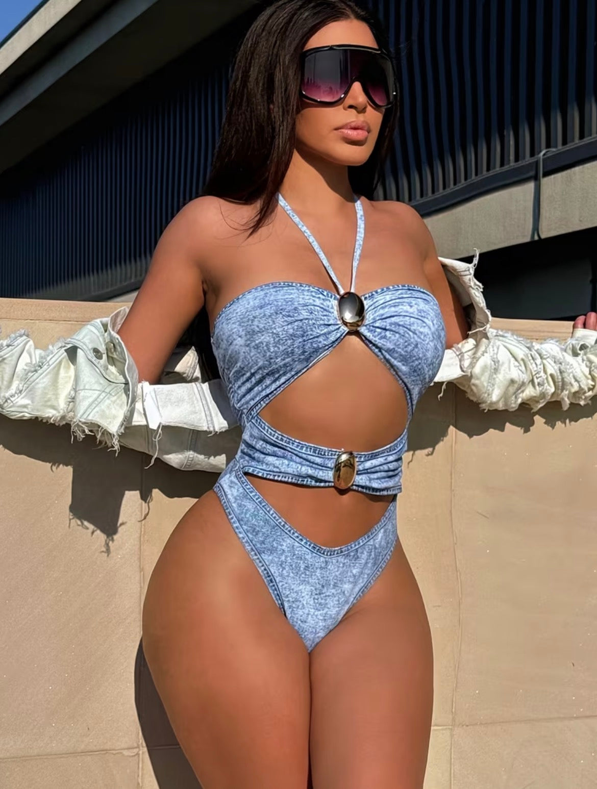 Denim Gem Swimsuit