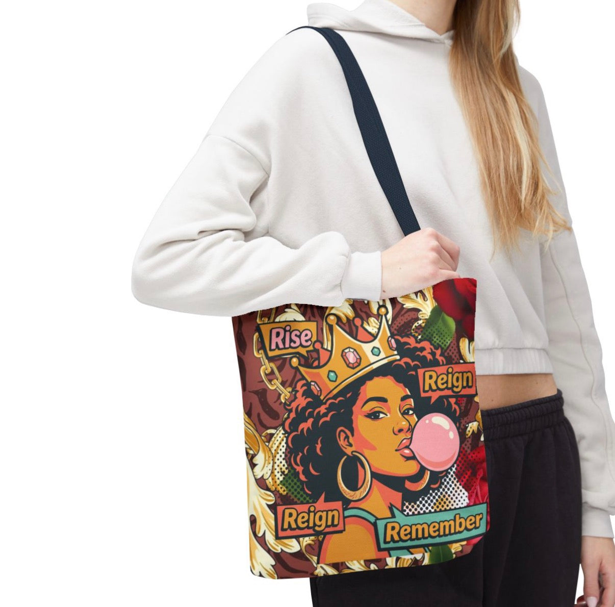 Rise, Reign, Remember Tote Bag