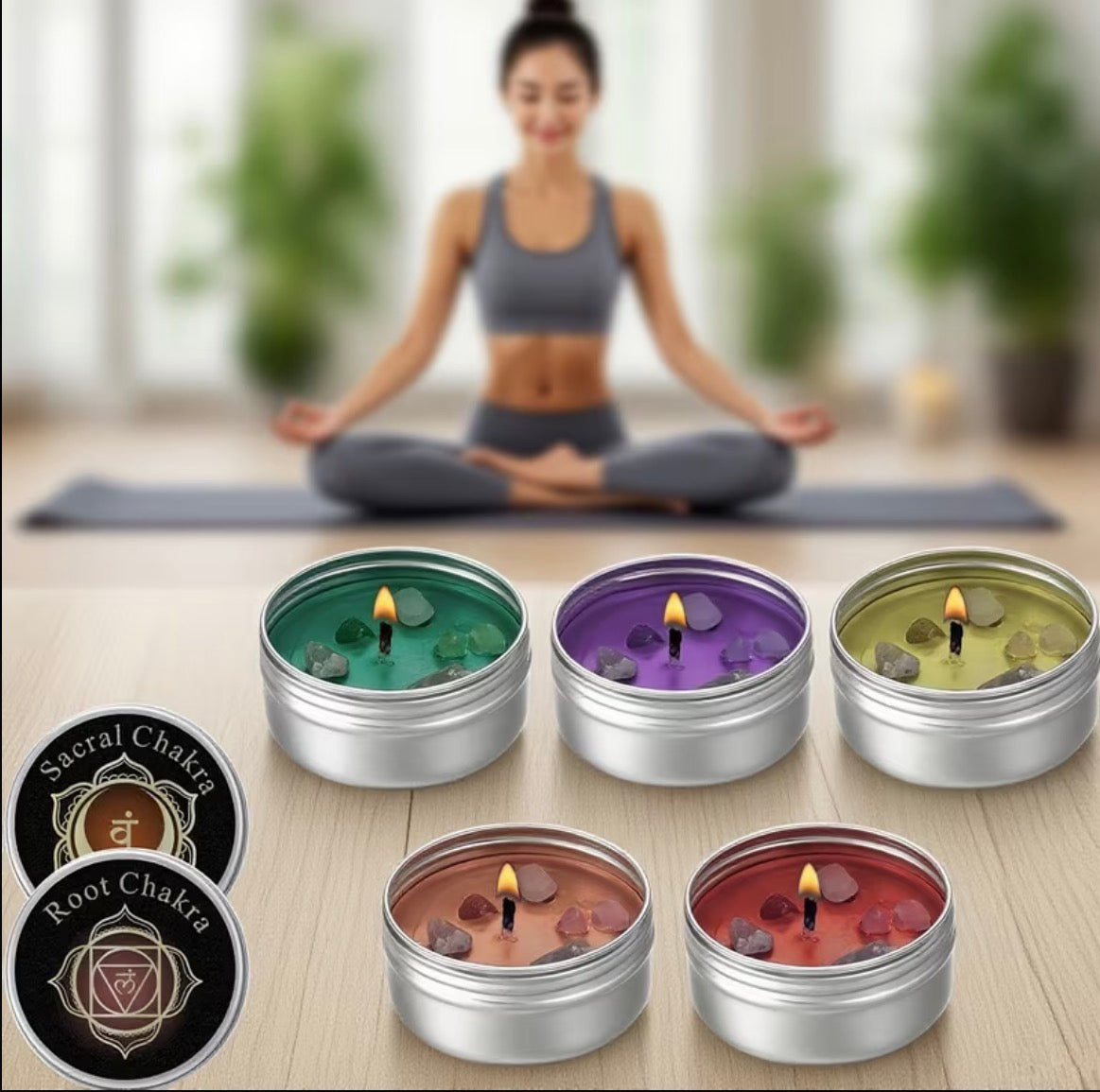 Chakra Alignment Candle Set 7pc