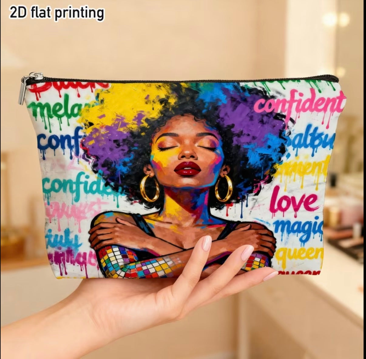 Melanin Confidence Makeup Bag
