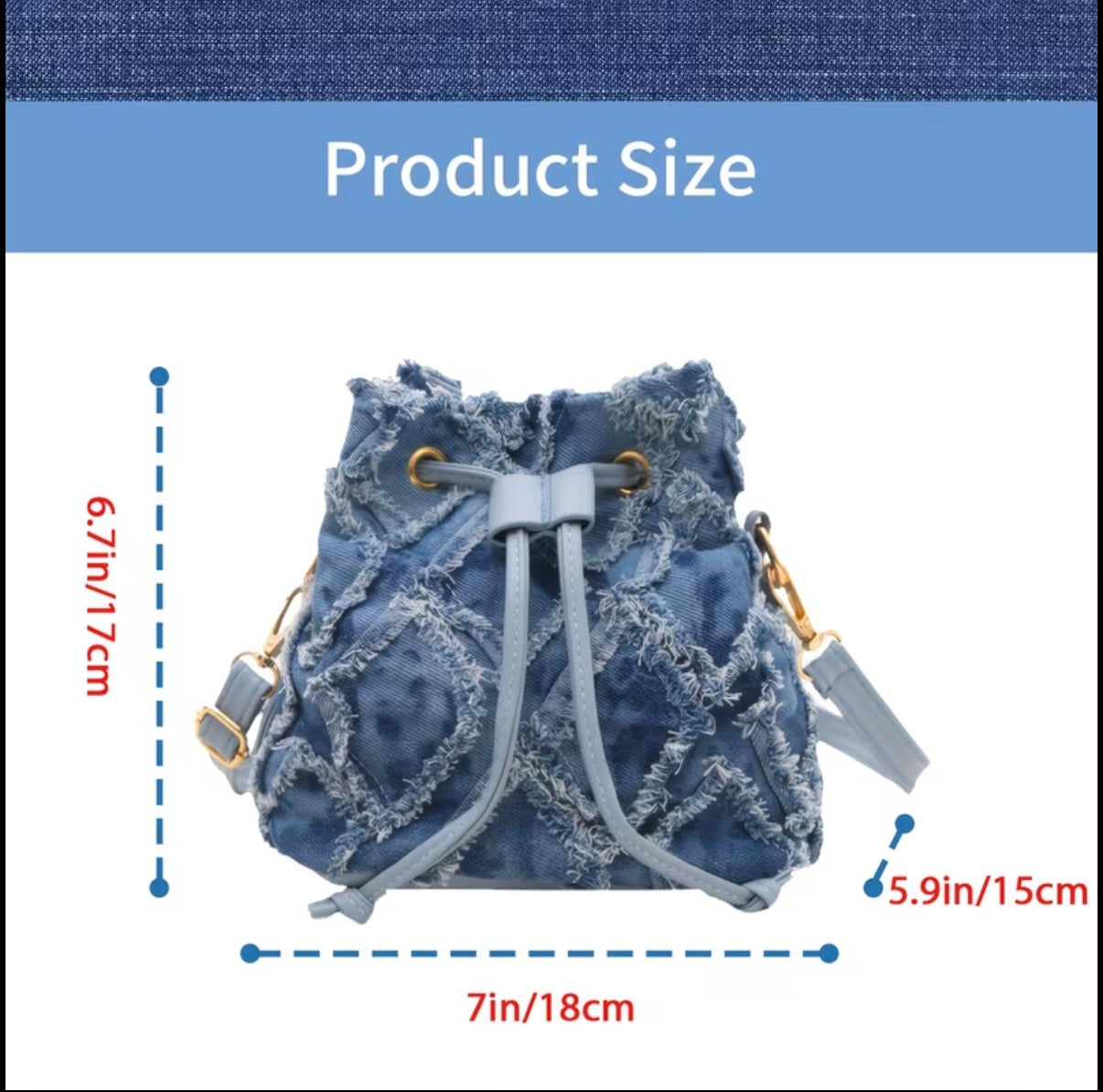Crossbody Denim Bag