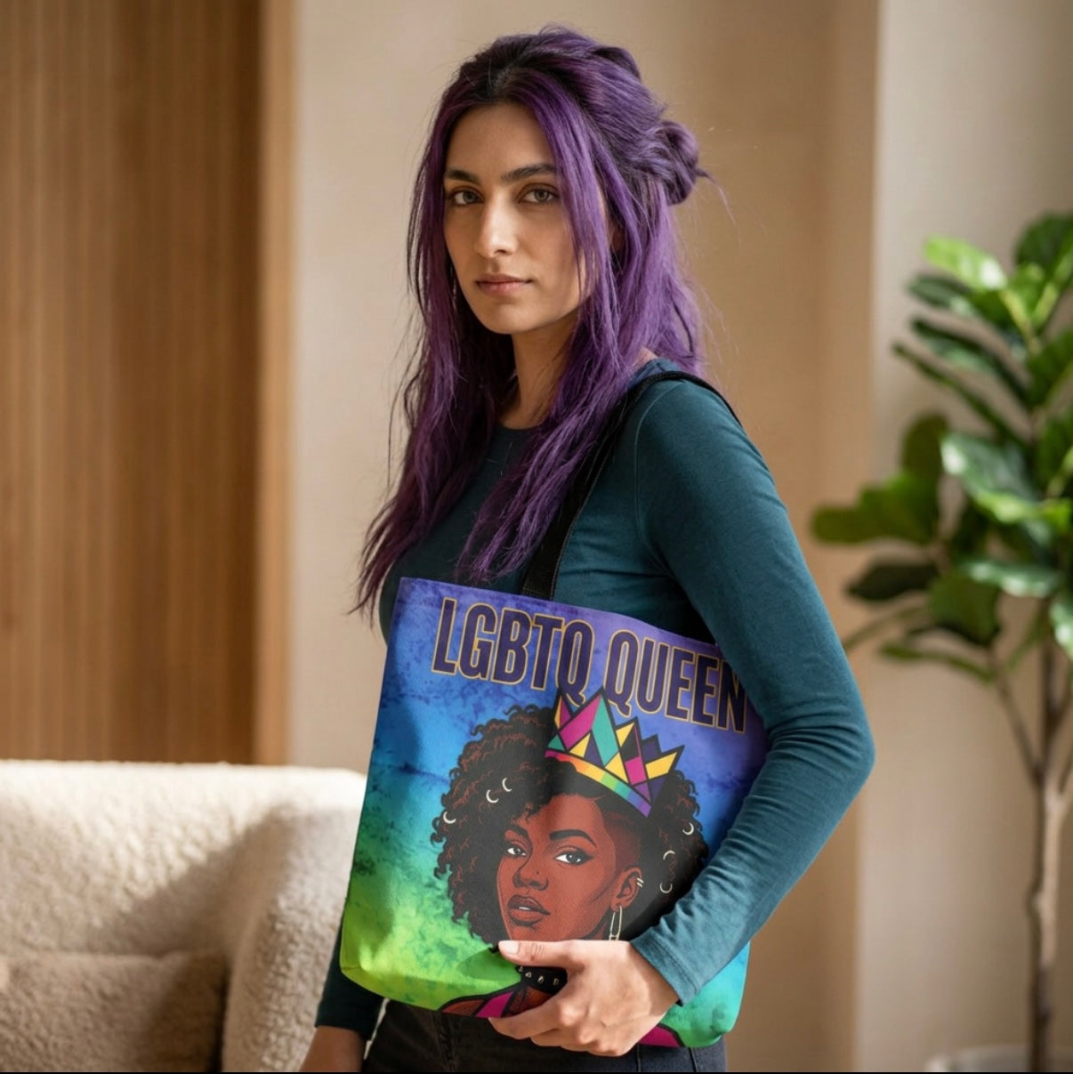LGBTQ+ Queen Tote Bag