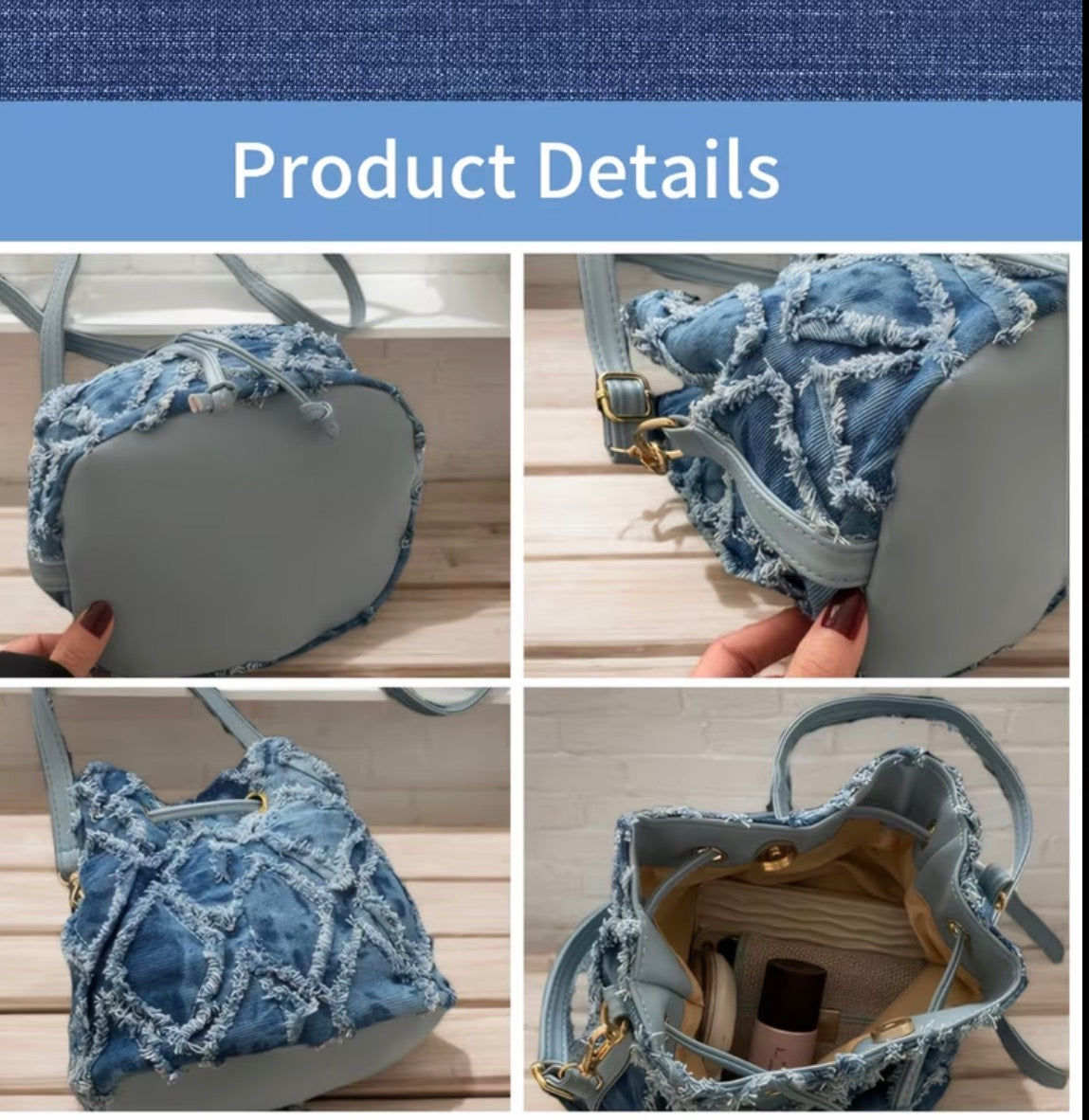 Crossbody Denim Bag