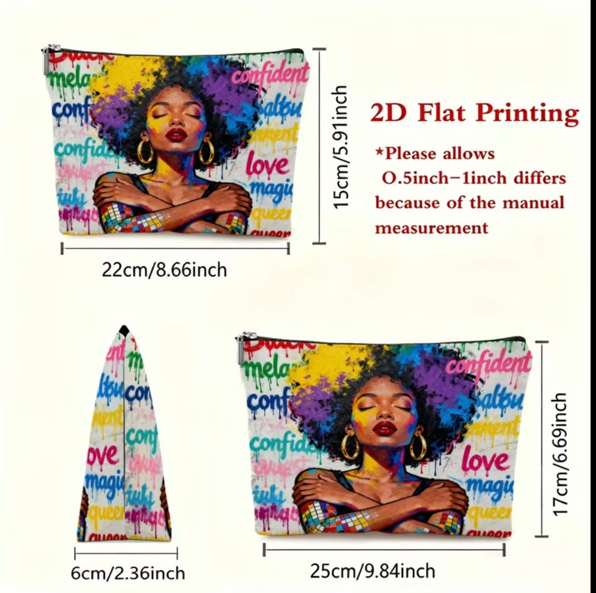 Melanin Confidence Makeup Bag