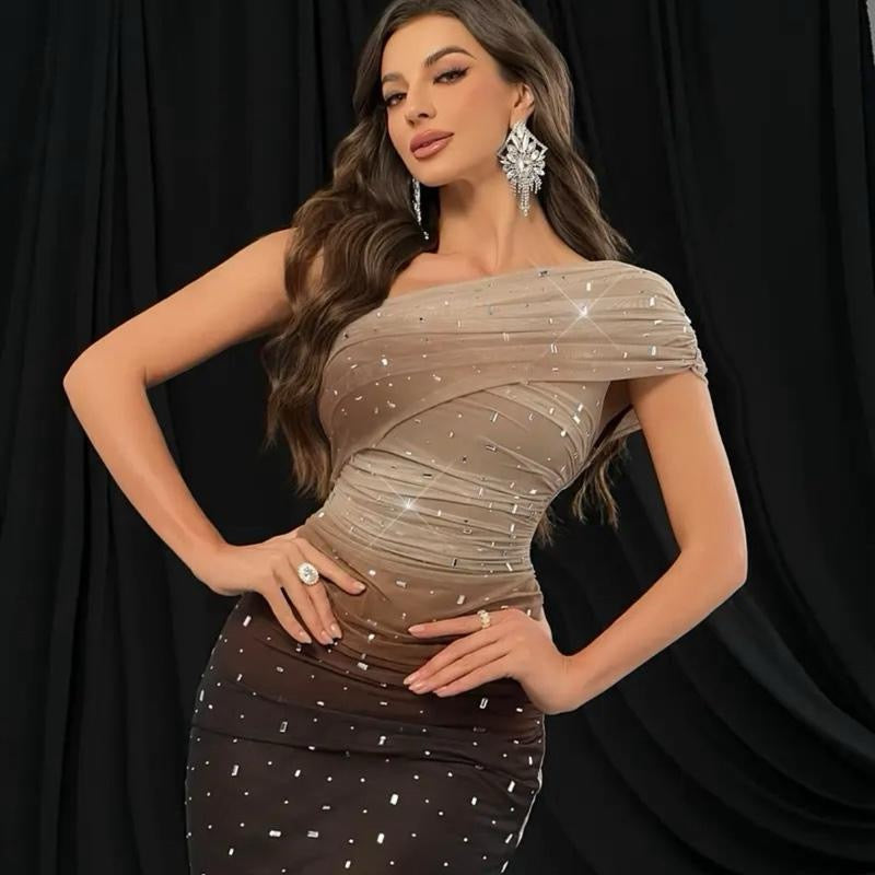 Obsidian Crystal Formal Dress