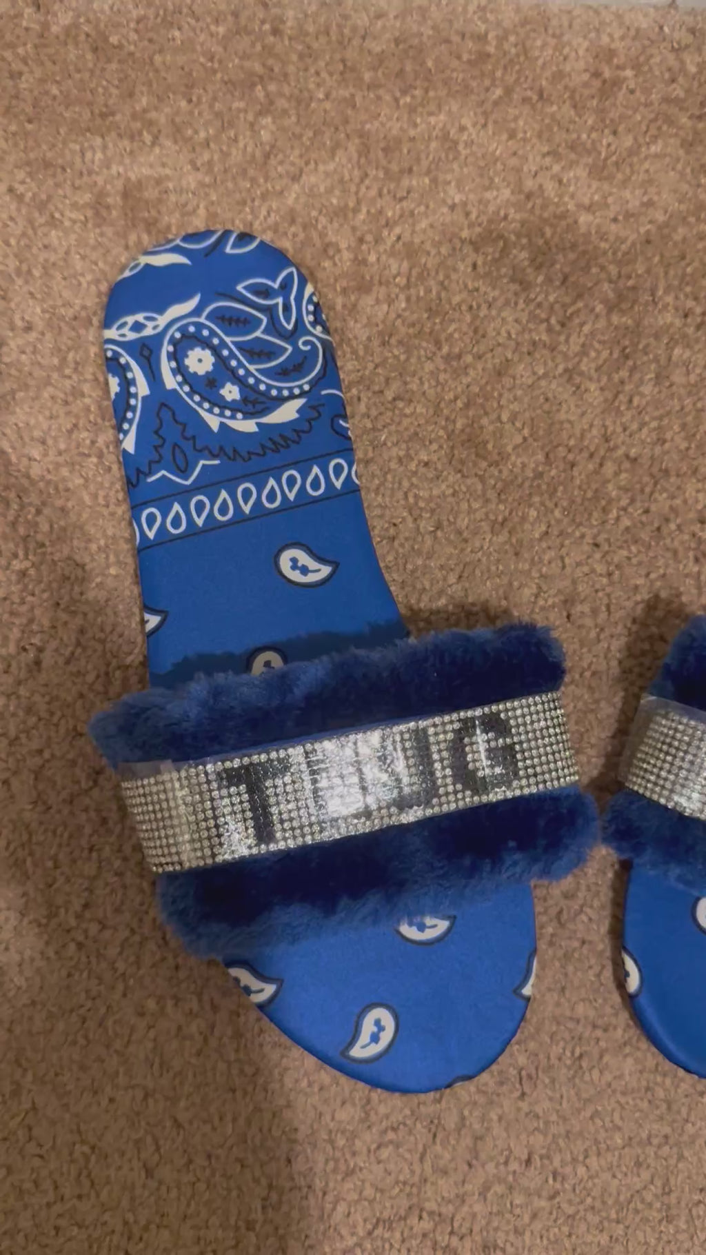 Rhinestone Glam Slippers